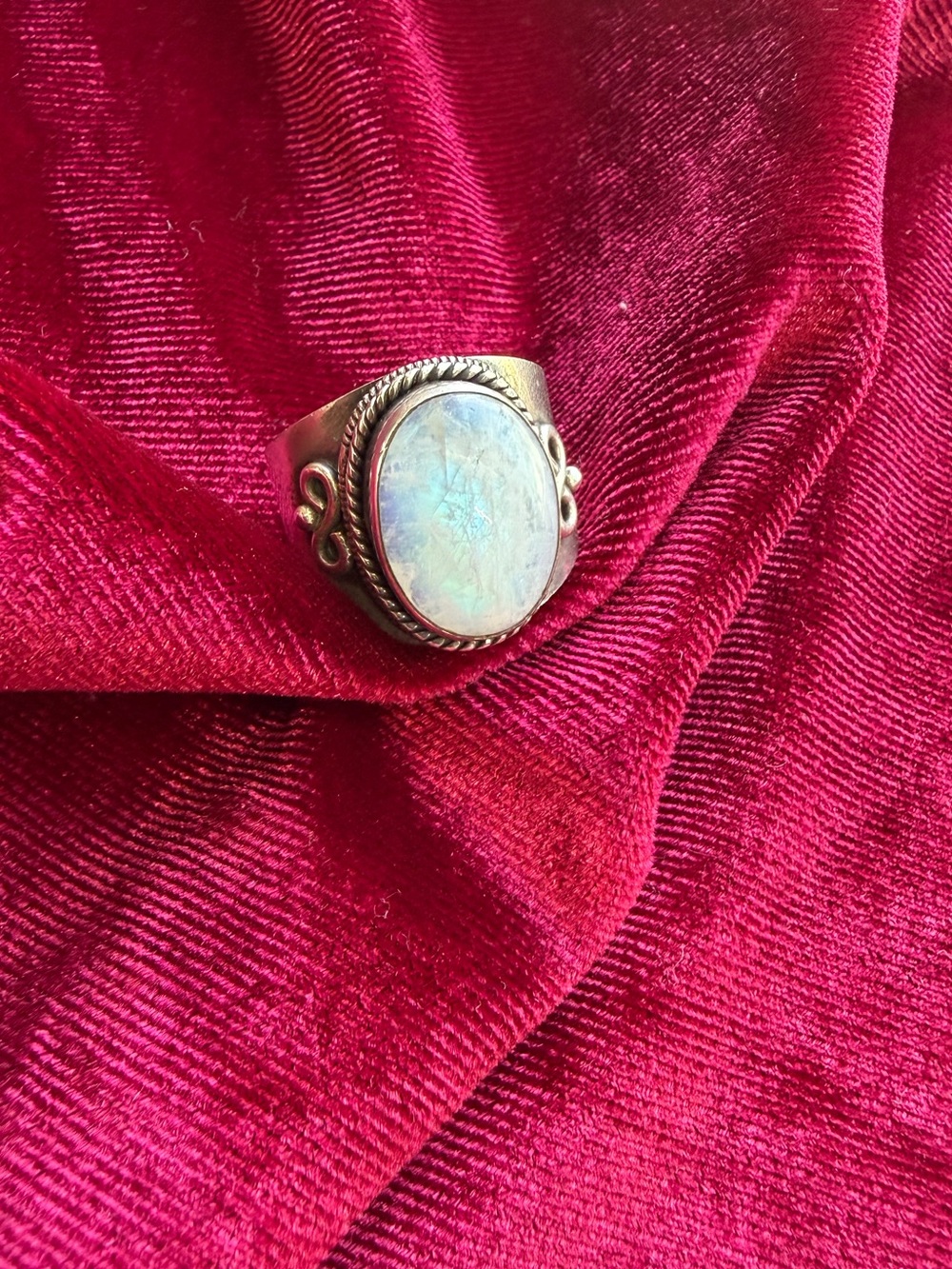925 Sterling Silver Moonstone Ring